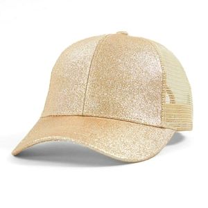 Glitter buckle brand hat